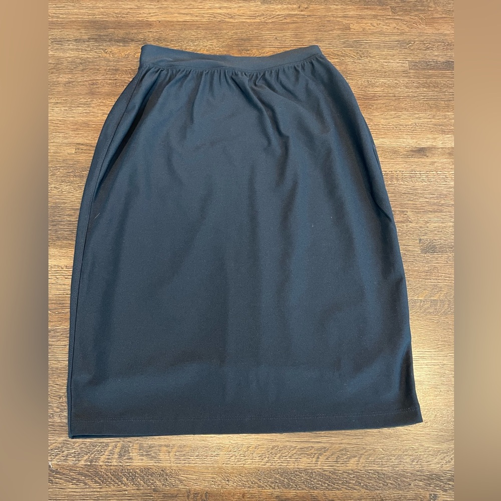 Spanx Black Pencil Skirt Shapewear Classic Preppy  - size small